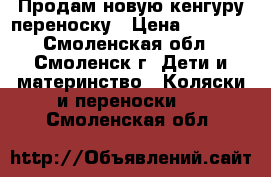 Продам новую кенгуру-переноску › Цена ­ 1 000 - Смоленская обл., Смоленск г. Дети и материнство » Коляски и переноски   . Смоленская обл.